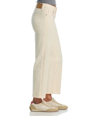 Harlow Low Rise Straight Ankle Jeans in Ecru