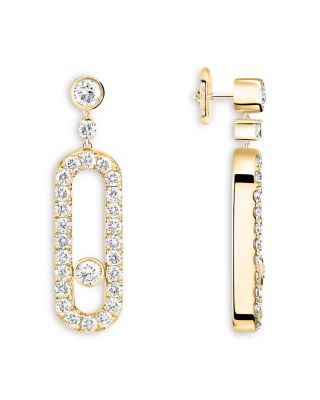 18K Gold Move Uno Diamond Earrings