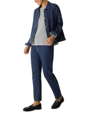 Linen Striped Crewneck Tee