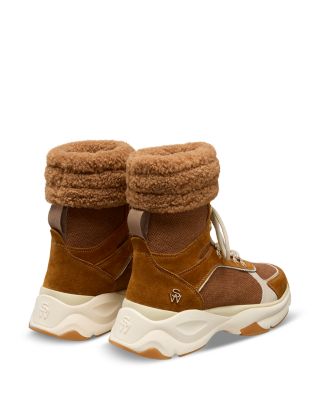 Women's Shearling High Top Hiking Boots