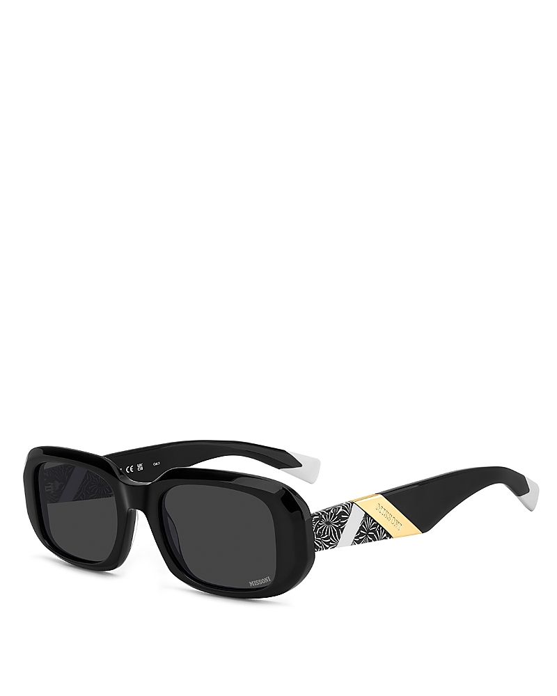 Missoni Rectangular Sunglasses, 52mm