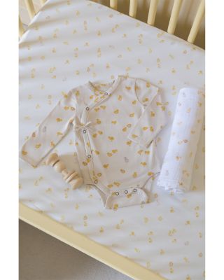 Unisex Printed Crib Sheet