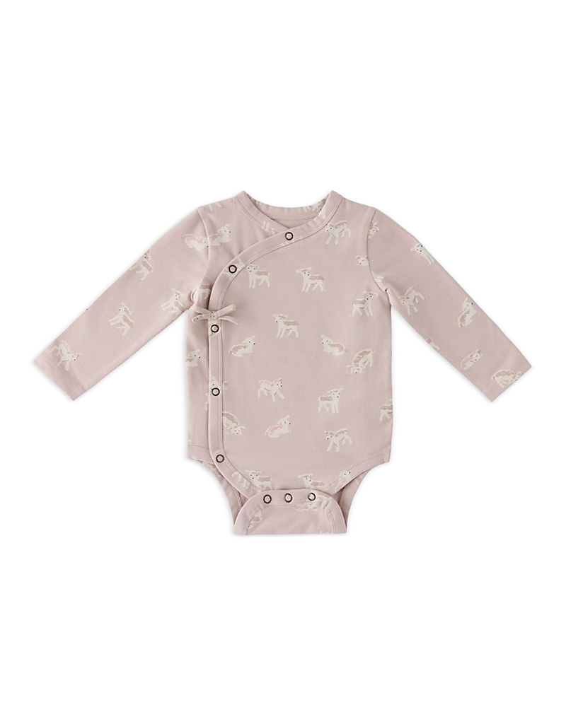 Pehr Girls' The Littles Long Sleeve Kimono One Piece Bodysuit - Baby