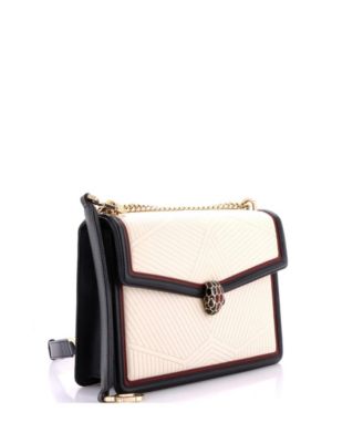  Medium Serpenti Forever Shoulder Bag Quilted Leather