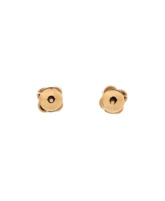  Sweet Alhambra Stud Earrings 18K Gold and Mother of Pearl