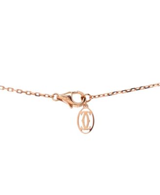  Juste un Clou Pendant Necklace 18K Rose Gold and Pave Diamonds, 16.25 - 18"
