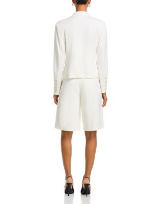 Akasha High Rise Pleated Bermuda Shorts