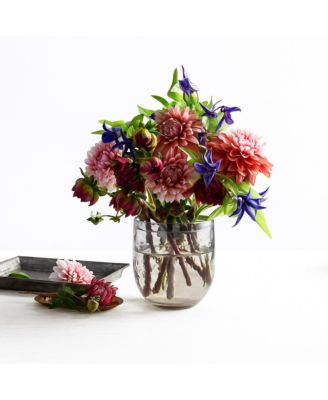  Floral Flower Frog Tall Vase