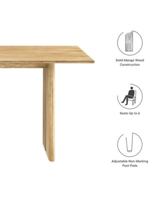 Amistad 60" Wood Dining Table