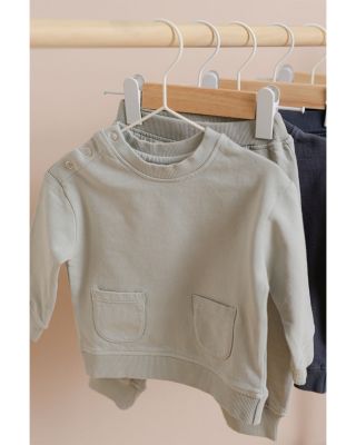 Unisex French Terry Shoulder Snap Sweatshirt - Baby
