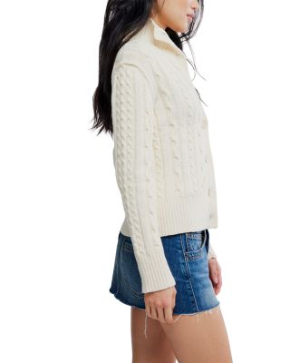 WTF Cable Collar Cardigan