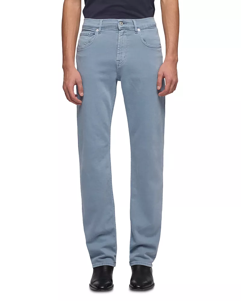 7 For All Mankind Straight Fit Jeans in Left Hand Cloud