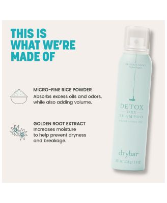 Detox Dry Shampoo - Coconut Colada Scent 3.8 oz.