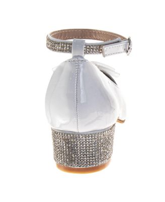 Girls' with Gemstones, Ribbon and Heart Dress Sandals - Toddler, Little Kid, Big Kid