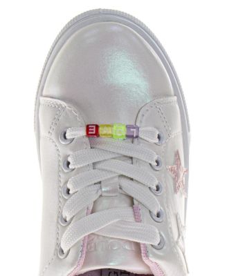 Badgley Mishka Girls' Glitter Stars Lace-Up Sneakers - Toddler, Little Kid, Big Kid