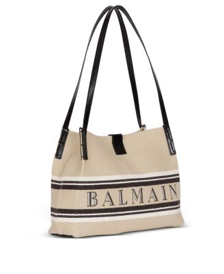  Small Release Shopper Bag in Canvas and Calfskin