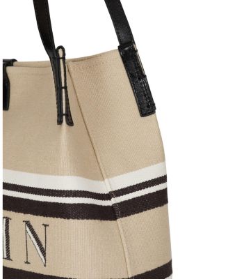  Medium Release Shopper Bag in Canvas and Calfskin
