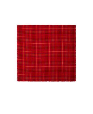  Check Cashmere Silk Scarf