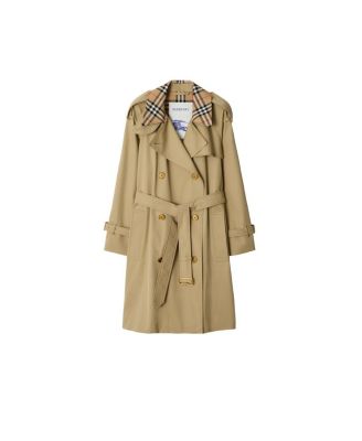 Mid-length Check Collar Castleford Trench Coat