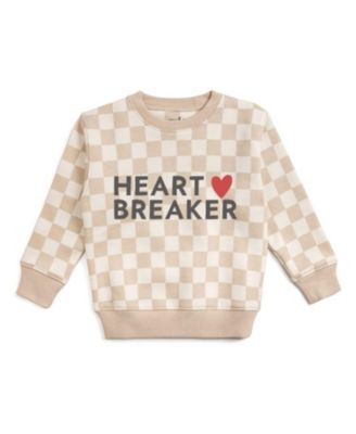 Boys' Heartbreaker Checkered Valentine's Day Sweatshirt - Baby, Little Kid