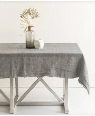  Stone Washed Linen Tablecloth