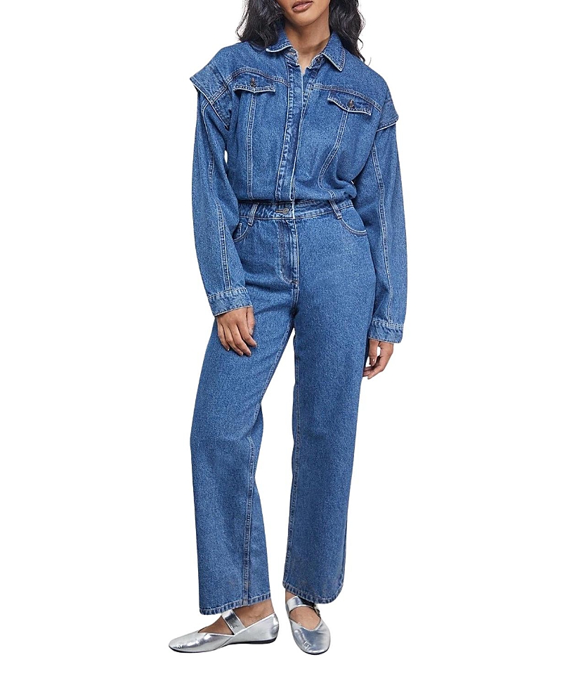 Warehouse Tony Denim Jumpsuit