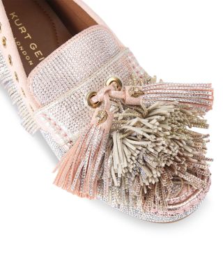 Women's Pom Pom Embellished Moccasin Loafers