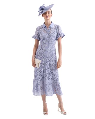 Carmine Lace Midi Dress