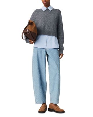 Rhinestone 2-in-1 Sweater