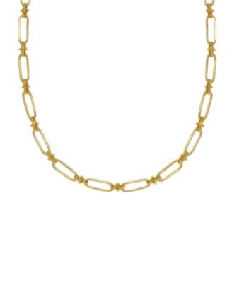 Ottoman Hands Essential Charm Link Chain Necklace In Gold