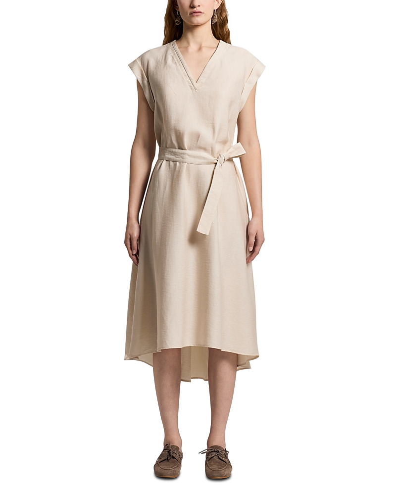 Peserico Belted Midi Dress