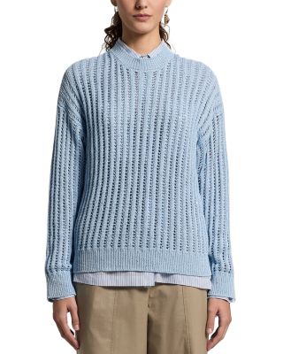 Cotton Ribbon and Sequins Sweater