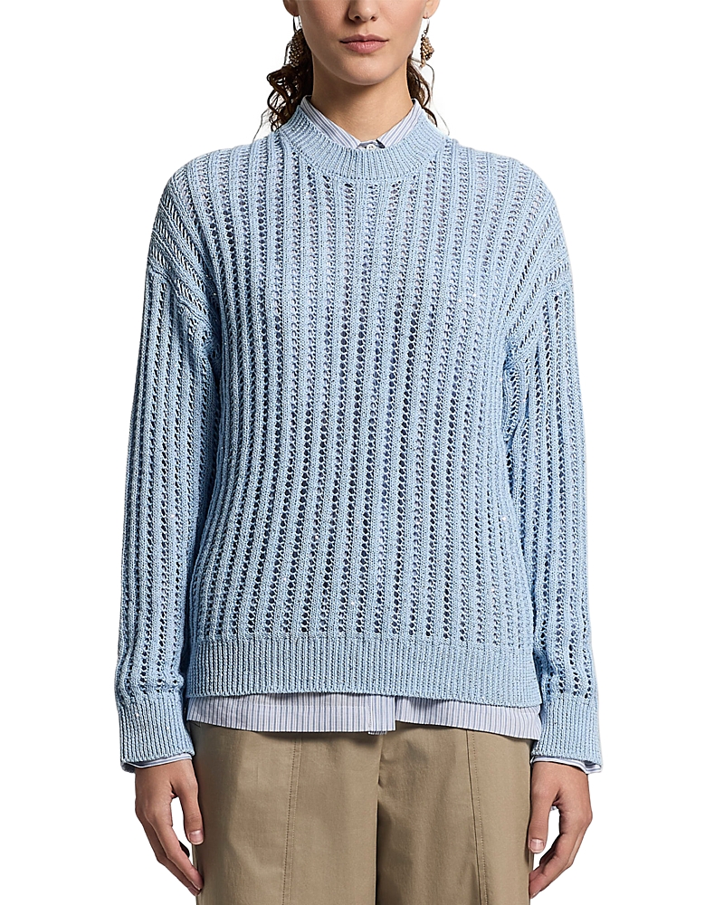 Peserico Cotton Ribbon and Sequins Sweater
