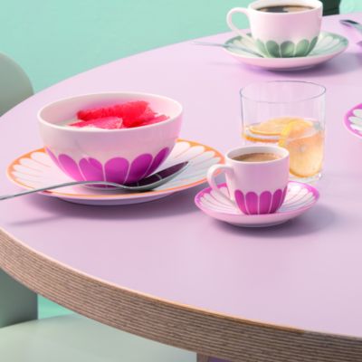 Fleur Cassis Espresso Cup Saucer
