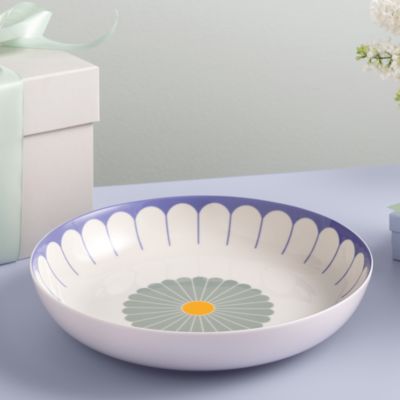 Fleur Couleur Low Serving Bowl