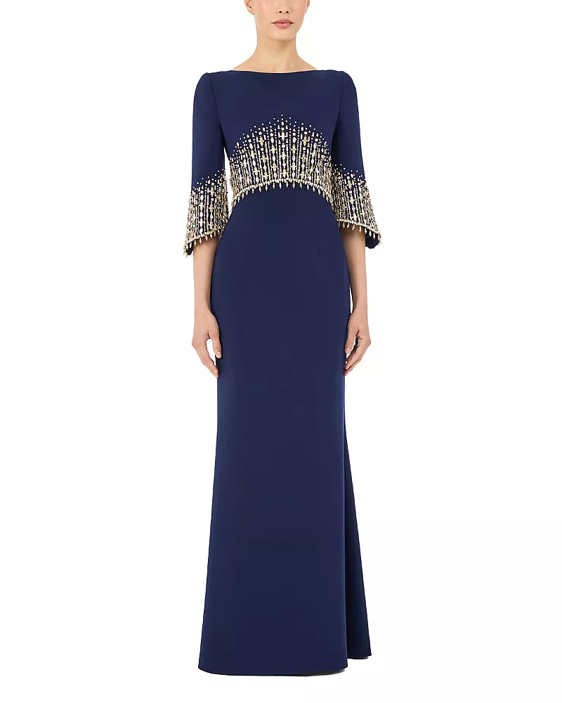 Jenny Packham Electrica Embellished Maxi Dress