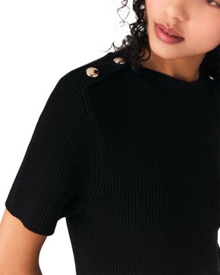 Short Knit Taffeta Dress