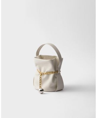 Petit Sac Noir Mini Nappa Leather Bucket Bag