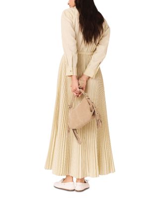 Rossima Eyelet Pleated Maxi Dress