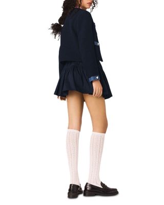 Tweed Jacket with Denim Trim 