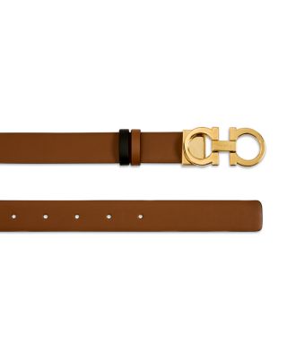 Women's Gancini Slim Reversible Leather Belt