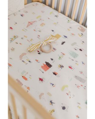 Unisex Printed Crib Sheet
