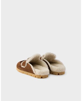 Women's Suede and Shearling Mules