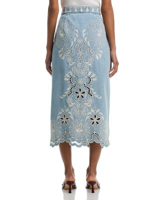 Denim Richelieux Midi Ski