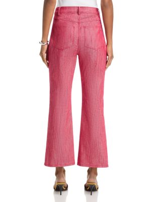 Colored Denim Stevie High Rise Ankle Jeans in Chilli Pepper