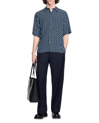 Link Print Loose Fit Shirt 