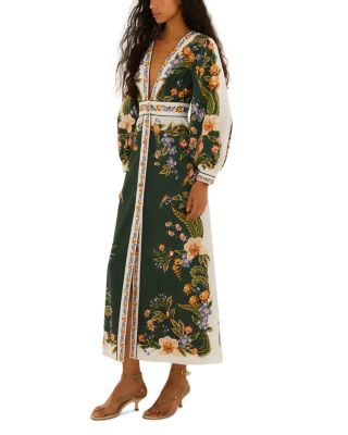 Nature Green Linen Maxi Dress