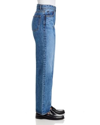 Rosebowl High Rise Straight Jeans in Port