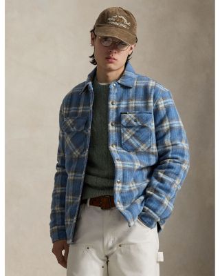 Plaid Felted Wool Overshirt