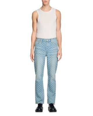 Regular Fit Square Cross Jeans in Sky Blue